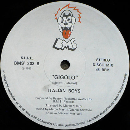 Italian Boys : Gigolo (12")