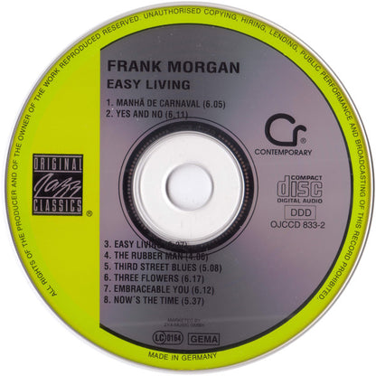Frank Morgan With Cedar Walton Trio : Easy Living (CD, Album, RM)