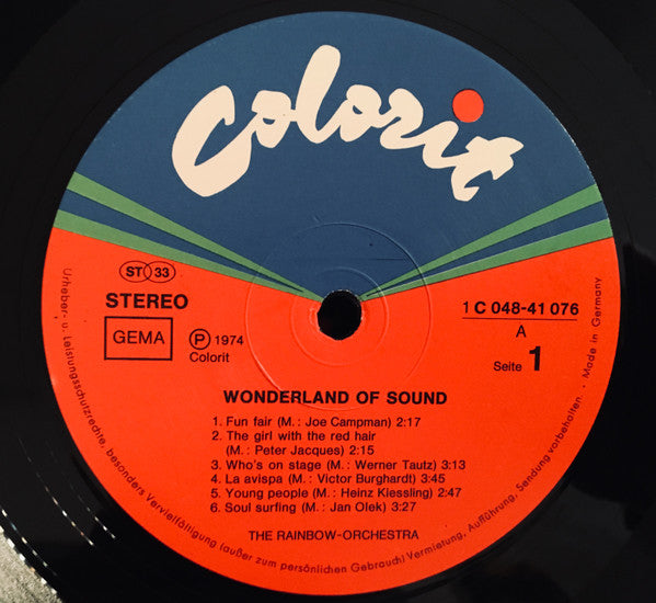 The Rainbow-Orchestra : Wonderland Of Sound (LP, Album)