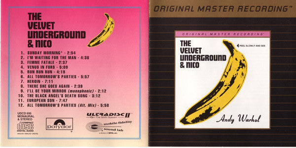 The Velvet Underground & Nico (3) : The Velvet Underground & Nico (CD, Album, Mono, RE, 24 )