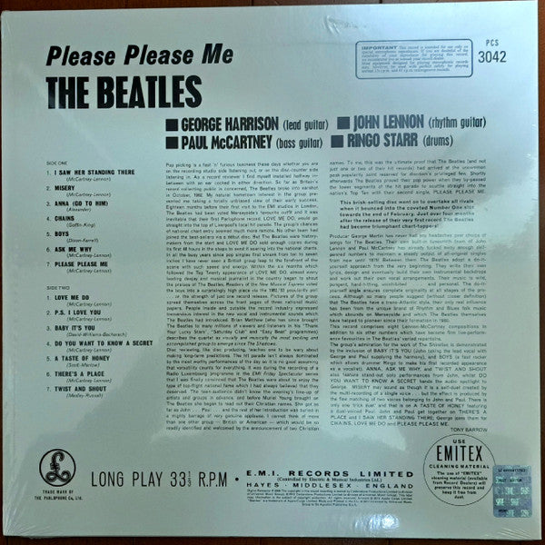 The Beatles : Please Please Me (LP, Album, RE, RM, 180)