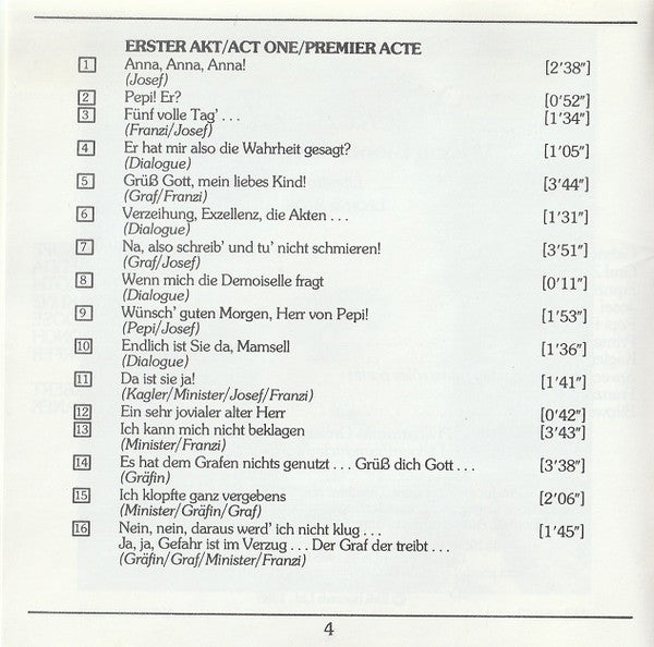 Johann Strauss Jr. – Elisabeth Schwarzkopf • Nicolai Gedda • Erich Kunz / Otto Ackermann : Wiener Blut • Vienna Blood (CD, Album, Mono, RE, RM)