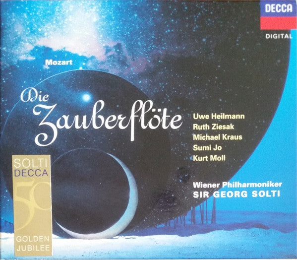 Mozart*, Uwe Heilmann, Ruth Ziesak, Michael Kraus, Sumi Jo, Kurt Moll, Wiener Philharmoniker, Sir Georg Solti* : Die Zauberflöte (2xCD, RE + Box, Sli)