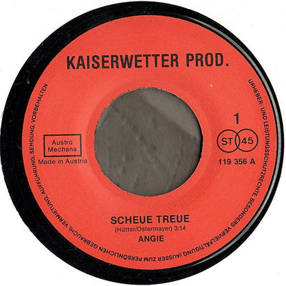 Angie Mörth : Scheue Treue / Goldfinger (7")