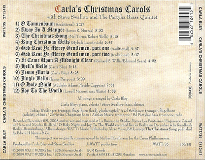 Carla Bley, Steve Swallow, The Partyka Brass Quintet : Carla's Christmas Carols (CD, Album)