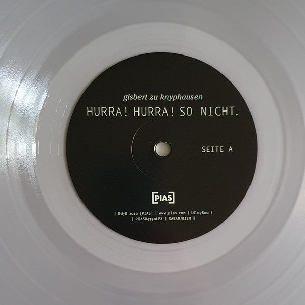 Gisbert Zu Knyphausen : Hurra! Hurra! So Nicht. (LP, Album, Ltd, Cle)