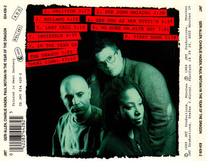 Geri Allen, Charlie Haden, Paul Motian : In The Year Of The Dragon (CD, Album)