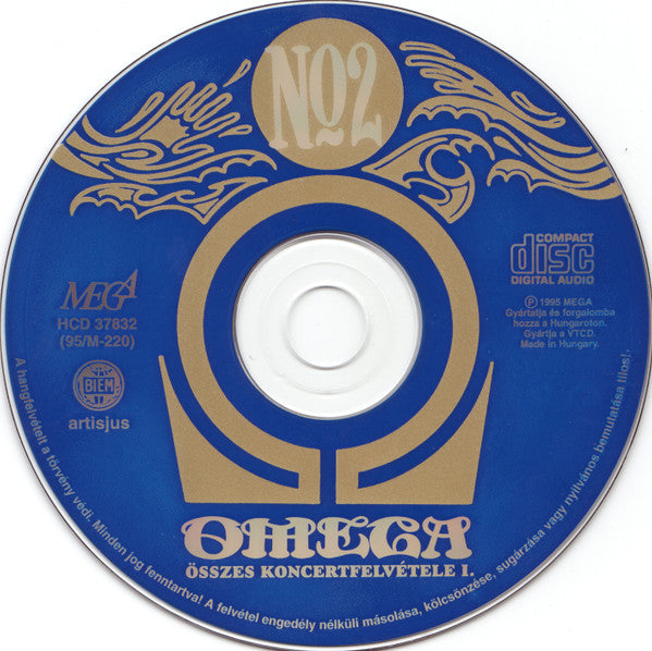 Omega (5) : Az Omega Összes Koncertfelvétele 1. - CD2  (CD, Album)