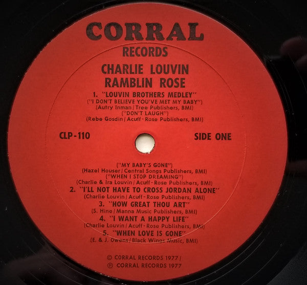 Charlie Louvin : Ramblin Rose (LP, Album)