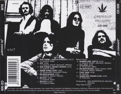 The Sub : In Concert (CD, Album, RE, RP)