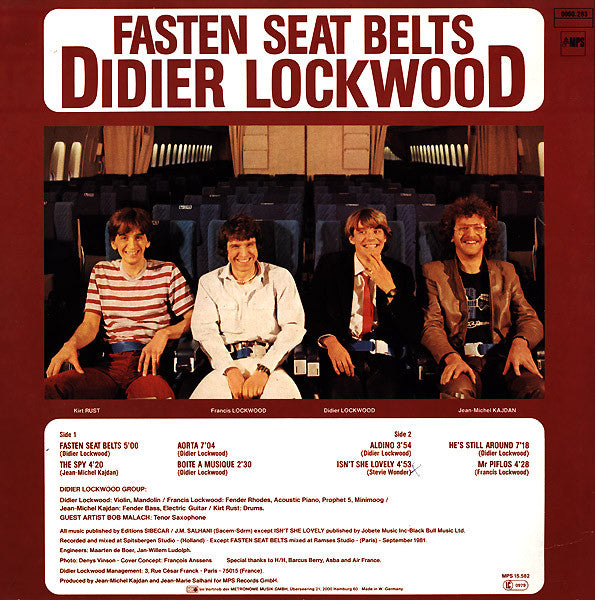Didier Lockwood : Fasten Seat Belts (LP, Album)