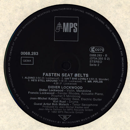 Didier Lockwood : Fasten Seat Belts (LP, Album)