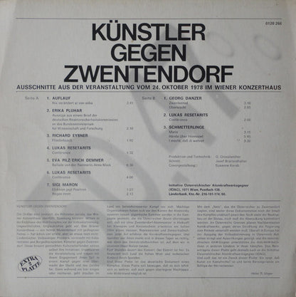 Various : Künstler Gegen Zwentendorf (LP, Album)