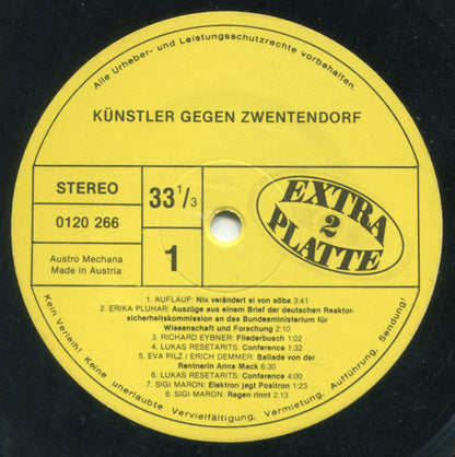 Various : Künstler Gegen Zwentendorf (LP, Album)