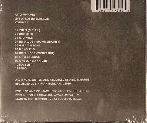 Arto Mwambe : Live At Robert Johnson Volume 6 (CD, Comp, Mixed)