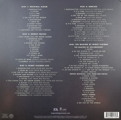 Imagine Dragons : Night Visions (4xCD, Album + DVD-V + Box, Dlx, 10t)