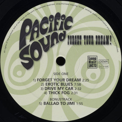 Pacific Sound : Forget Your Dream! (LP, Album, RE, RM, Gat)