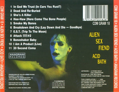 Alien Sex Fiend : Acid Bath (CD, Album)