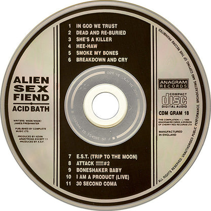 Alien Sex Fiend : Acid Bath (CD, Album)