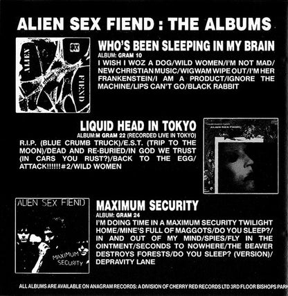 Alien Sex Fiend : Acid Bath (CD, Album)