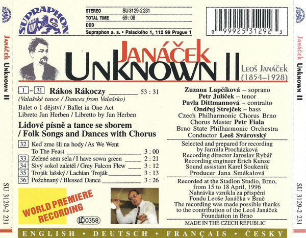 Janáček* : Unknown II (CD)