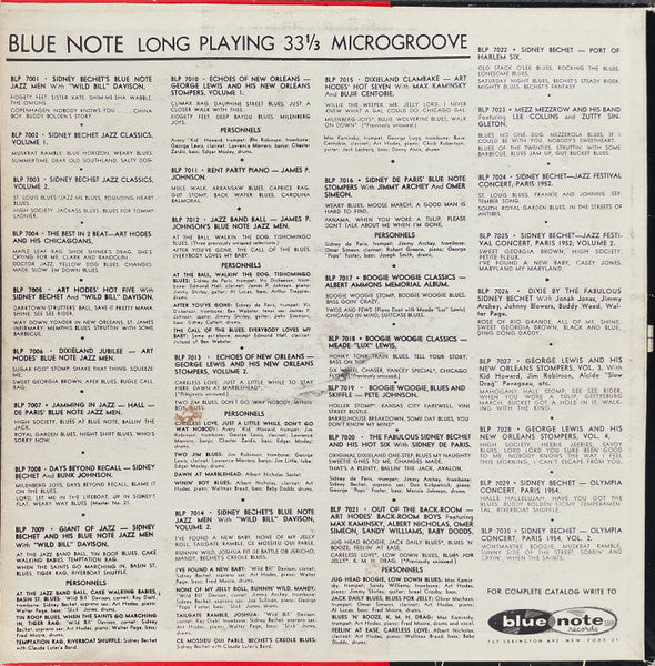 Sidney Bechet : Port Of Harlem Six (10", RP)