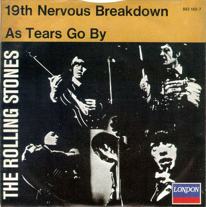 The Rolling Stones : 19th Nervous Breakdown / As Tears Go By (7", Single, RE)