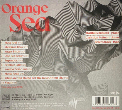 Matthias Bublath Trio : Orange Sea (CD, Album)