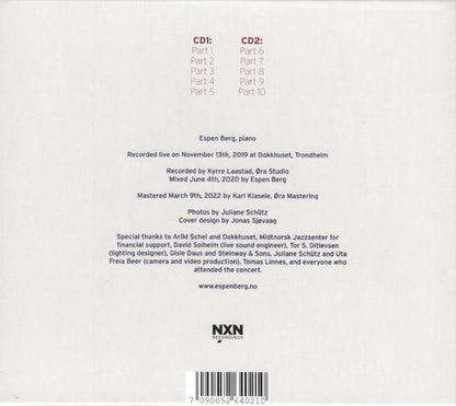 Espen Berg (2) : The Trondheim Concert (2xCD, Album)