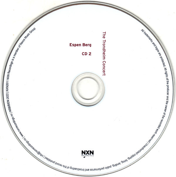 Espen Berg (2) : The Trondheim Concert (2xCD, Album)