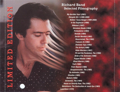 Richard Band, The Arkham Philharmonic Orchestra : H.P. Lovecraft's From Beyond (Original Motion Picture Soundtrack) (CD, Album, Ltd, Num, RM)