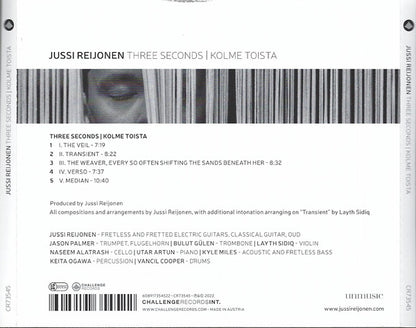 Jussi Reijonen : Three Seconds / Kolme Toista (CD, Album)