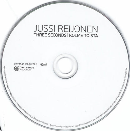 Jussi Reijonen : Three Seconds / Kolme Toista (CD, Album)