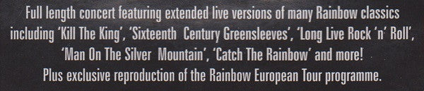 Rainbow : Live In Munich 1977 (DVD-V, Multichannel, PAL)