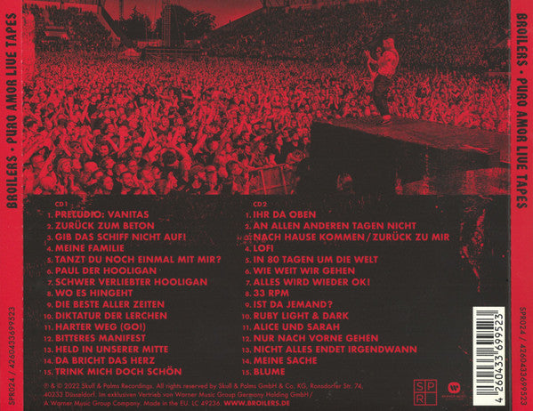 Broilers : Puro Amor Live Tapes (2xCD, Album)