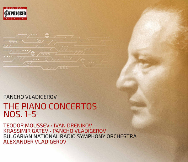 Pancho Vladigerov, Teodor Moussev, Ivan Drenikov, Krassimir Gatev, Bulgarian National Radio Symphony Orchestra*, Alexander Vladigerov : Piano Concertos Nos. 1-5 / 5 Silhouettes, Op. 66 (3xCD, Comp)