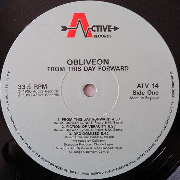 Obliveon : From This Day Forward (LP, Album)