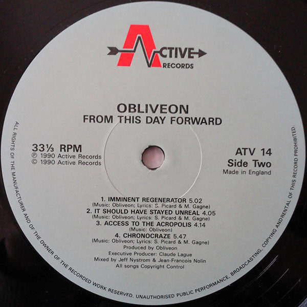 Obliveon : From This Day Forward (LP, Album)