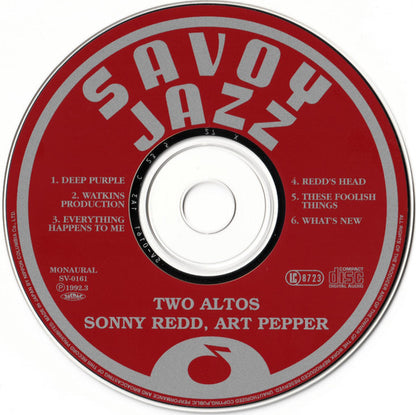 Art Pepper, Sonny Red : Two Altos (CD, Album, Mono, RE, RM)