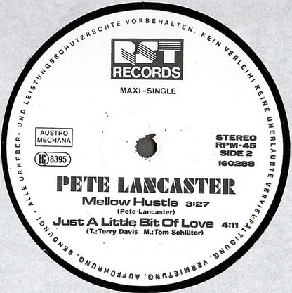 Pete Lancaster* : Call Me (12", Maxi)