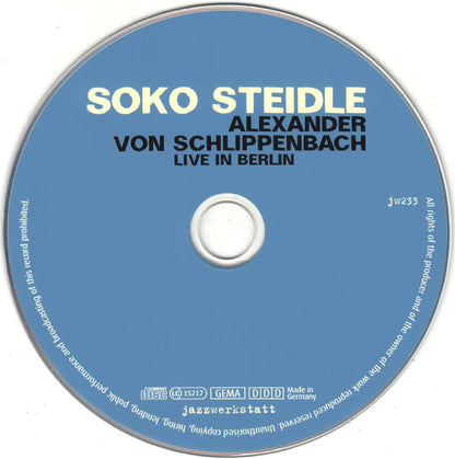 Soko Steidle + Alexander von Schlippenbach : Live In Berlin (CD, Album)