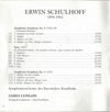 Erwin Schulhoff, James Conlon, Symphonie-Orchester Des Bayerischen Rundfunks : Symphonies Nos. 2 & 5 (CD, Album)