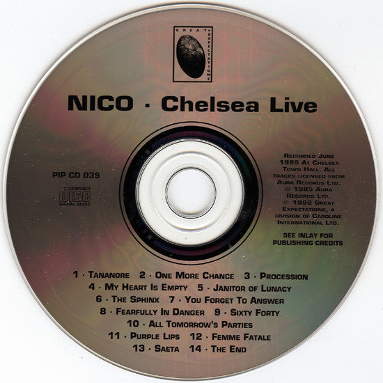 Nico (3) : Chelsea Live (CD, Album)