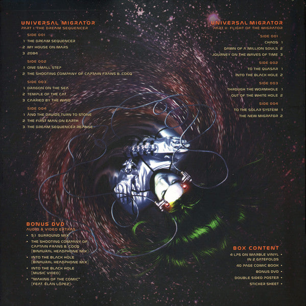 Ayreon : Universal Migrator Part I & II (4xLP, Album, Pur + DVD, Multichannel, NTSC + Comp,)