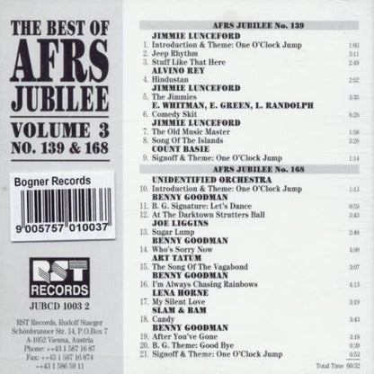 Various : The Best Of AFRS Jubilee, Volume 3 - No. 139 & 168 (CD, Comp)