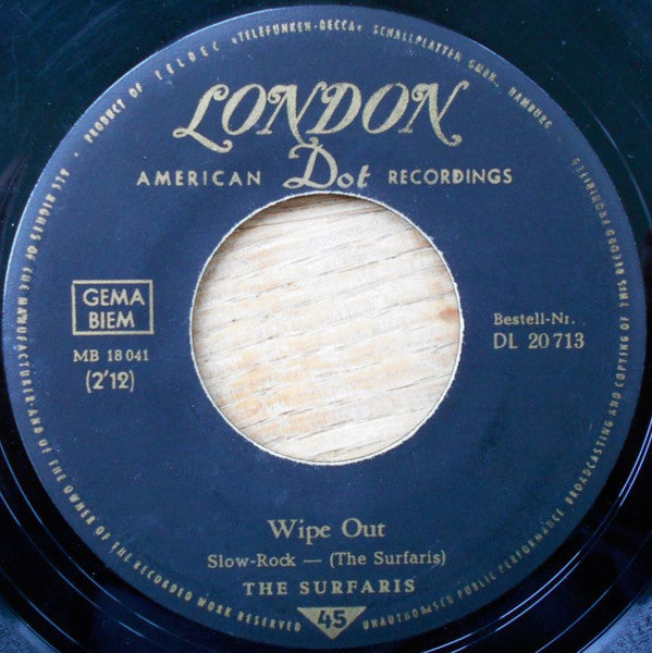 The Surfaris : Wipe Out / Surfer Joe (7", Single)