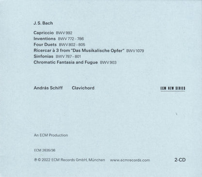 Johann Sebastian Bach, András Schiff : Clavichord (2xCD, Album)