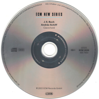 Johann Sebastian Bach, András Schiff : Clavichord (2xCD, Album)