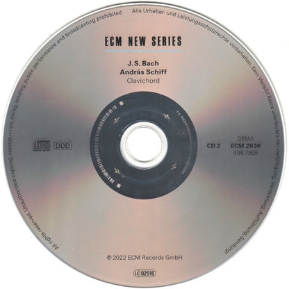 Johann Sebastian Bach, András Schiff : Clavichord (2xCD, Album)