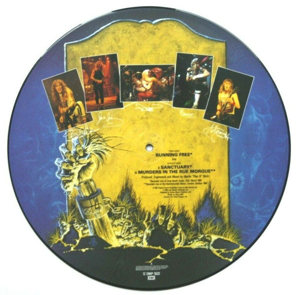 Iron Maiden : Running Free (12", Single, Pic)
